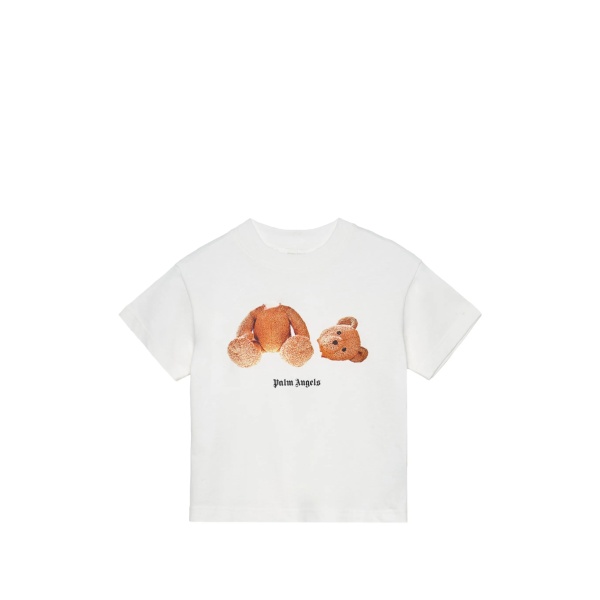 bear-print T-shirt