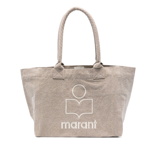 Beige cotton Yenky Zipped shopping bag