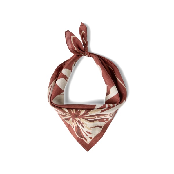bloom print pongee scarf