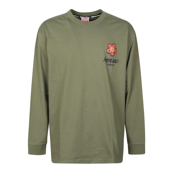 Boke-flower long-sleeved T-shirt