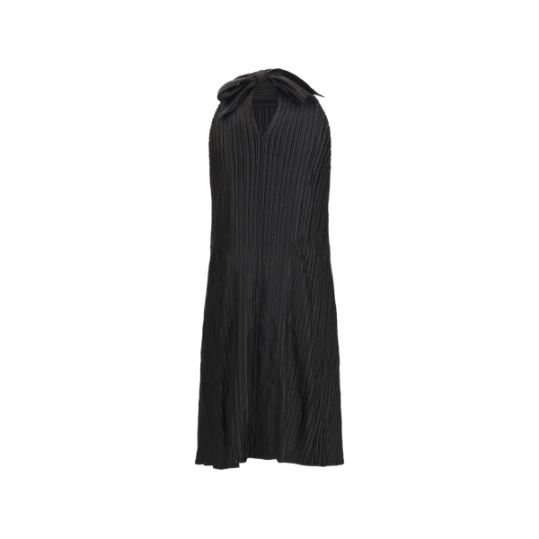 bow-detail mini dress