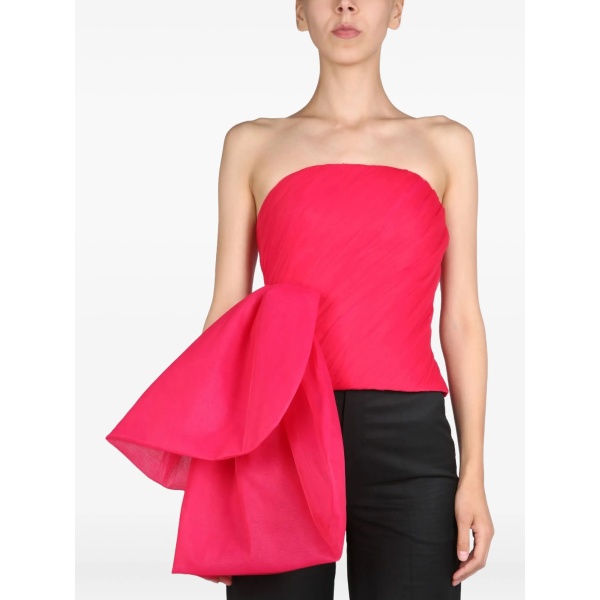 bow strapless top