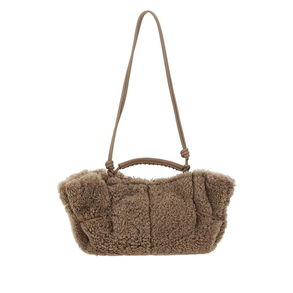 braided handle shoulder bag