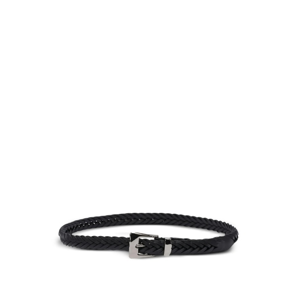 braided-leather belt