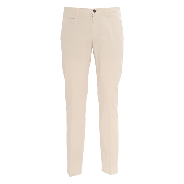 button-fastening trousers
