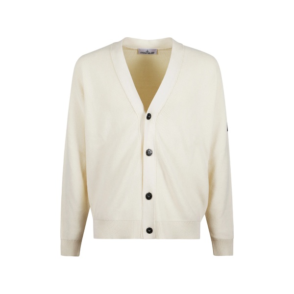 button ribbed cardigan