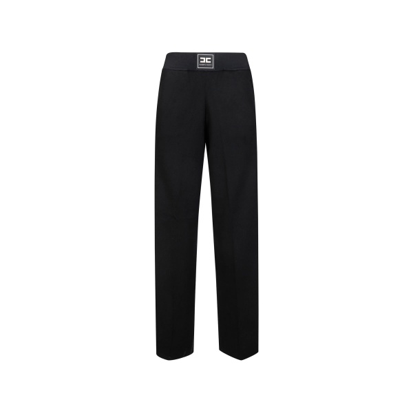 button stripe trousers