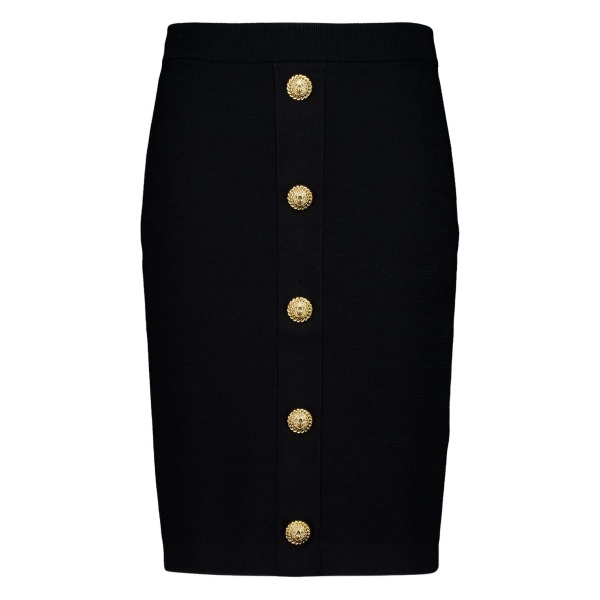 button zip midi skirt