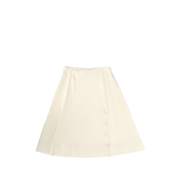 buttoned midi skirt