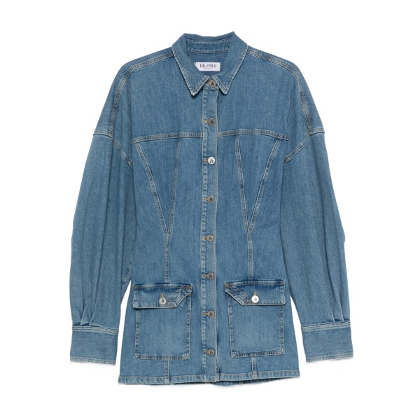 buttoned mini dress