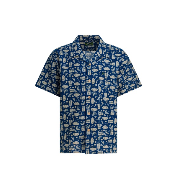 buttoned pattern shirt