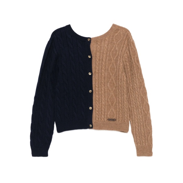 cable-knit cardigan