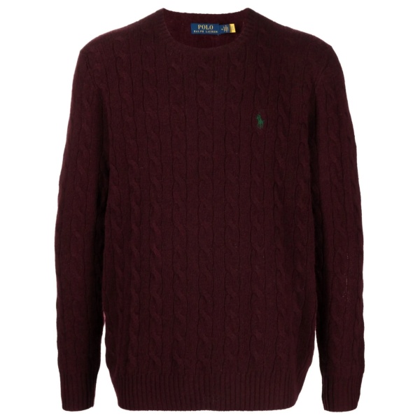 cable-knit cashmere jumper