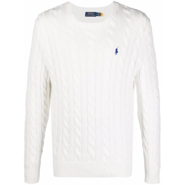 cable-knit jumper