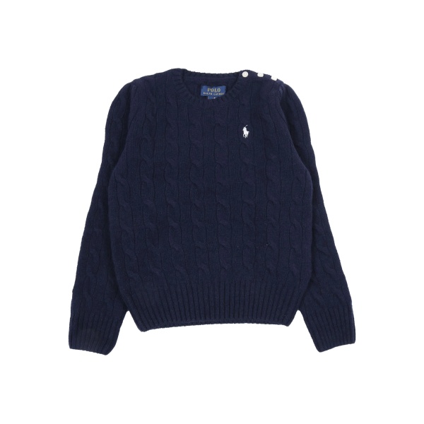 cable-knit sweater