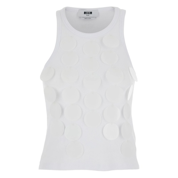 chainmail-effect tank top