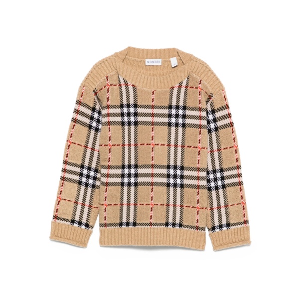 check wool sweater