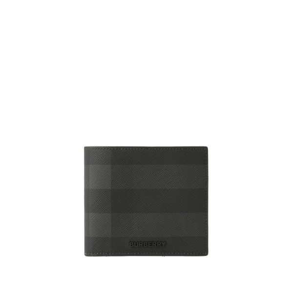 checked bi-fold wallet