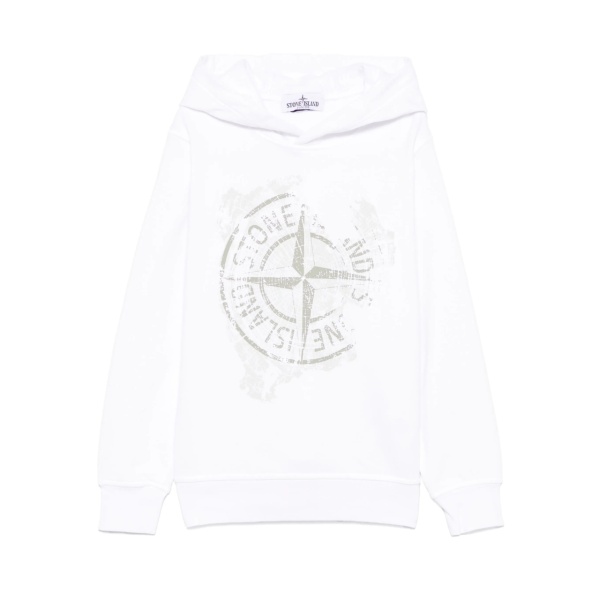 Compass-motif hoodie