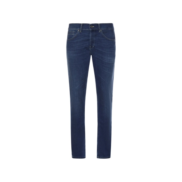 contrast-stitch jeans