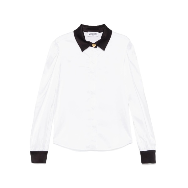 contrasting-trim shirt
