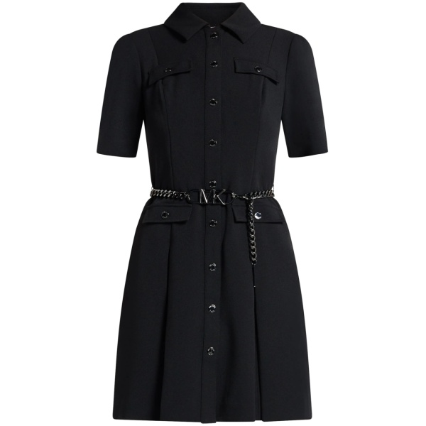 crepe shirt dress