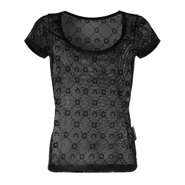 Crescent Moon-motif mesh top