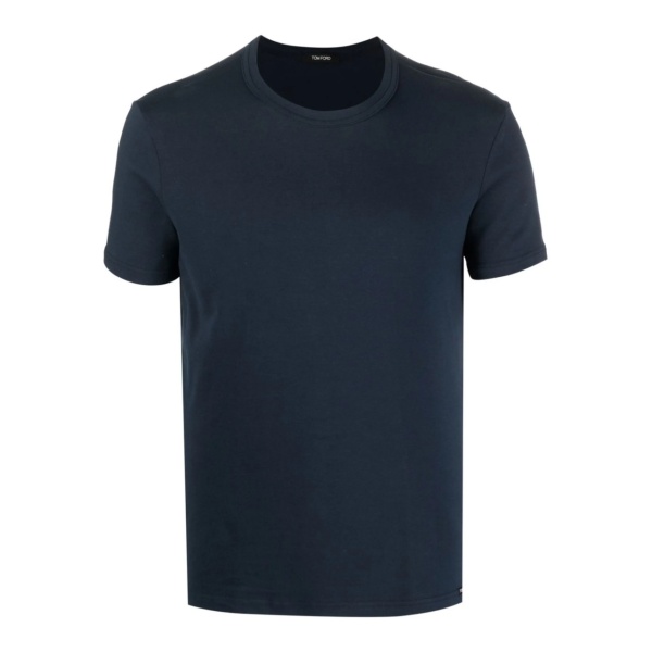crew-neck stretch-cotton T-shirt