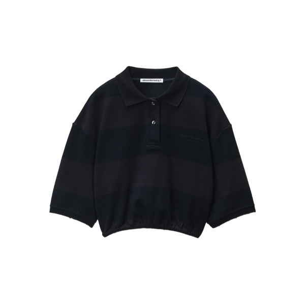 cropped polo shirt
