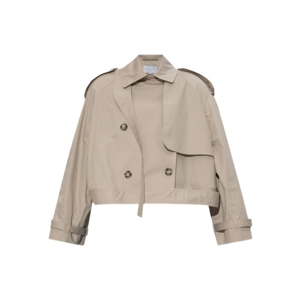 cropped trench jacket
