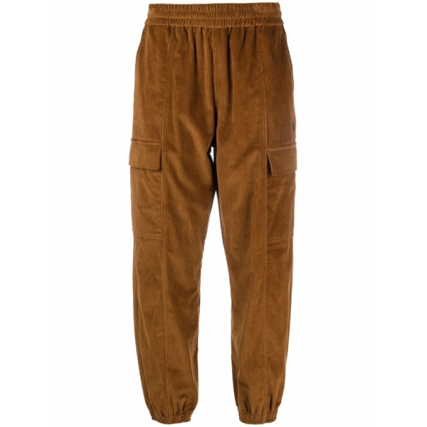 Cross corduroy track pants