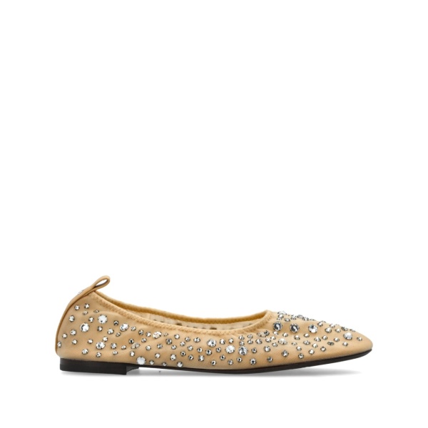 crystal embellished ballerina shoes