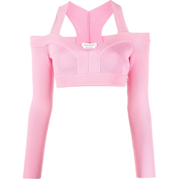 cut-out knitted top