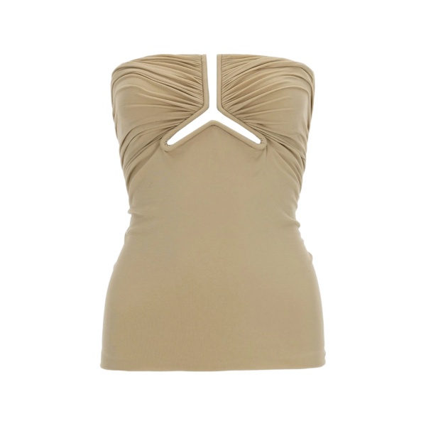 cut-out ruched top