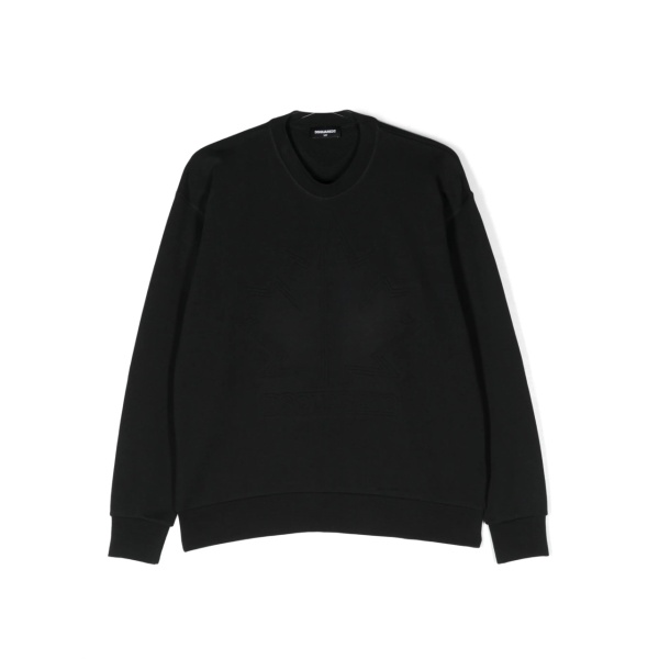 debossed-logo cotton sweatshirt