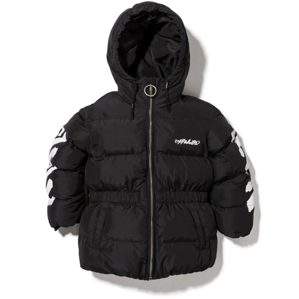 Diag zip-up puffer jacket