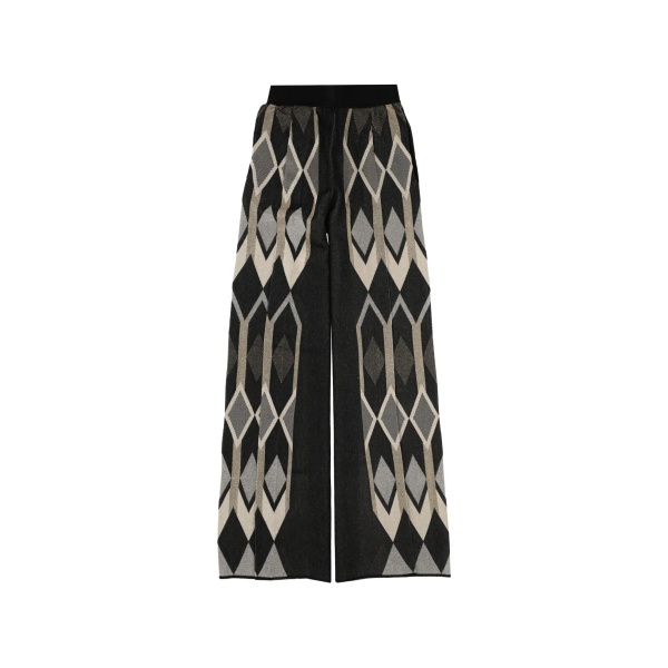 diamond geometric trousers