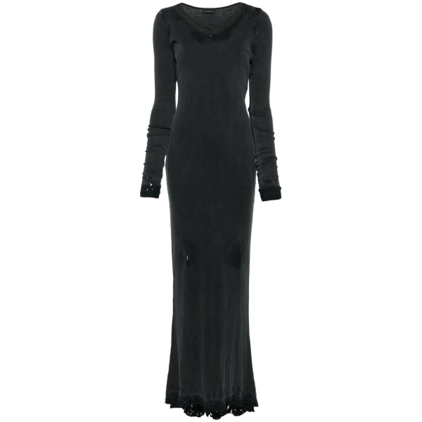 distressed maxi dress