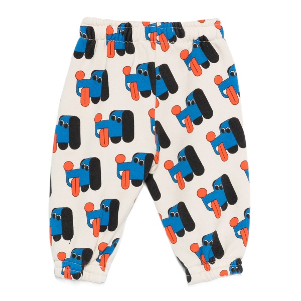dog-print trousers