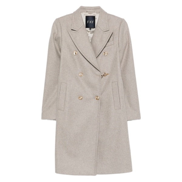 double-breasted clasp coat