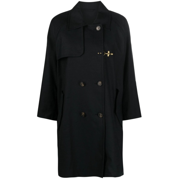 double-breasted trench coat
