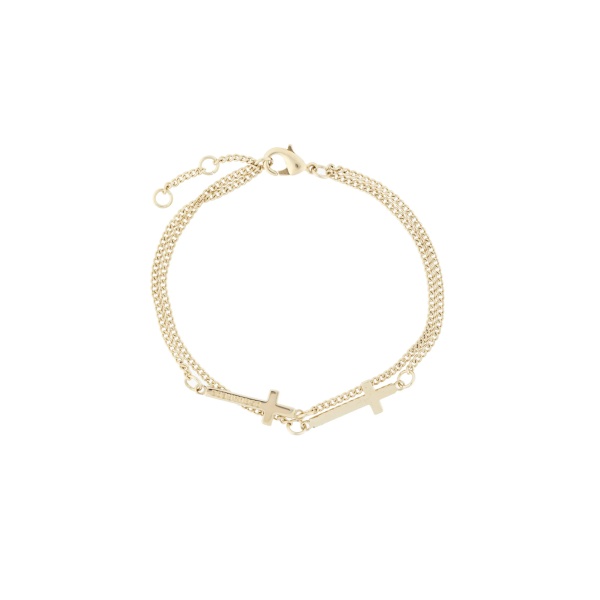double cross bracelet