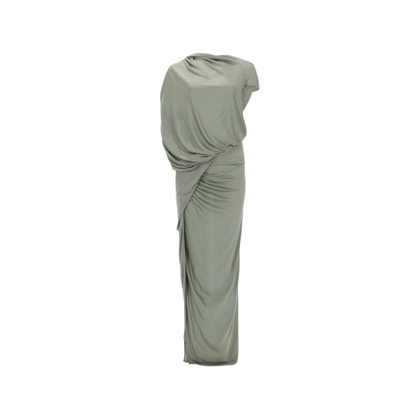 draped dress