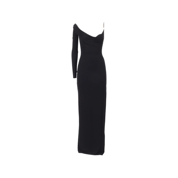 draped maxi dress