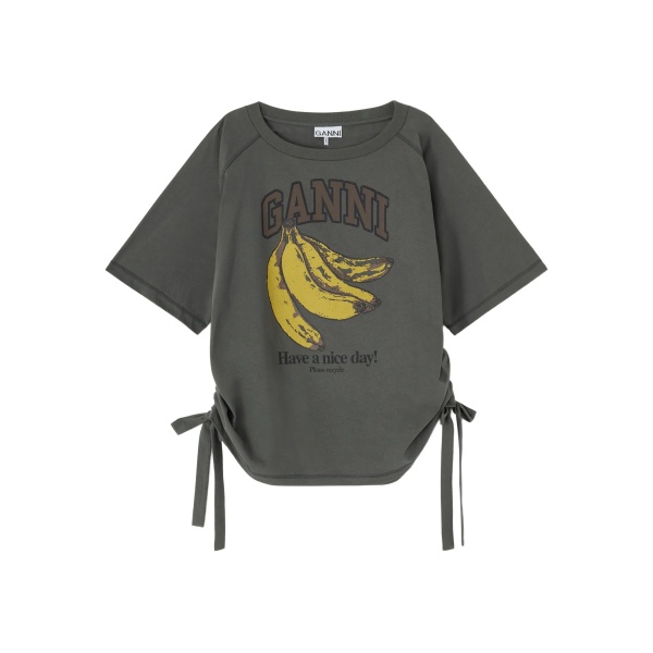 drawstring graphic T-shirt