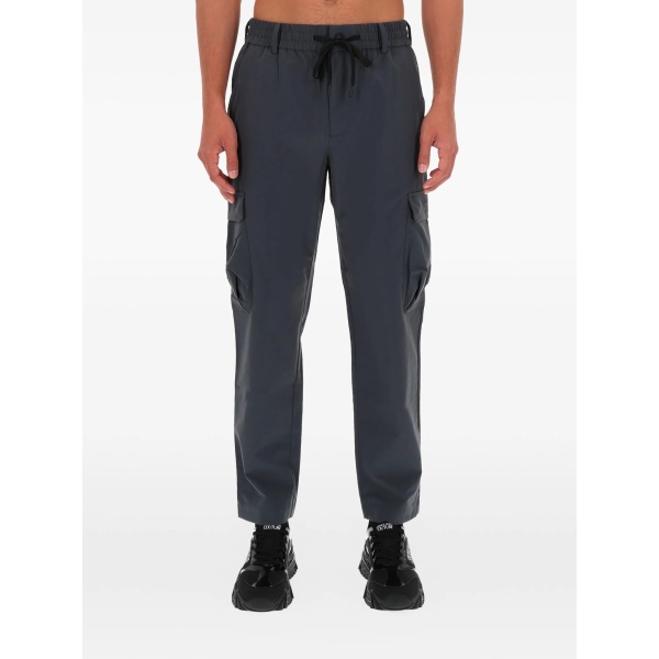 drawstring-waist cargo trousers