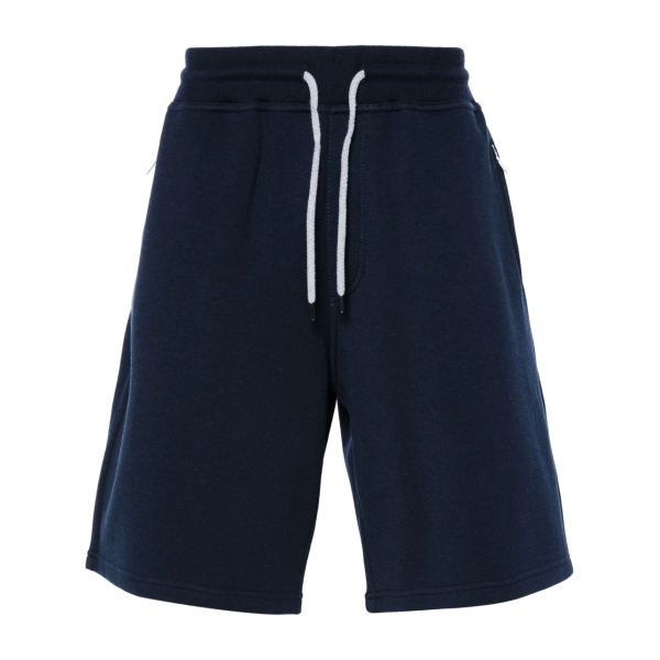 drawstring-waist jersey track shorts