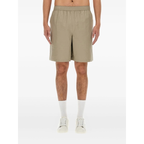 elasticated cotton shorts