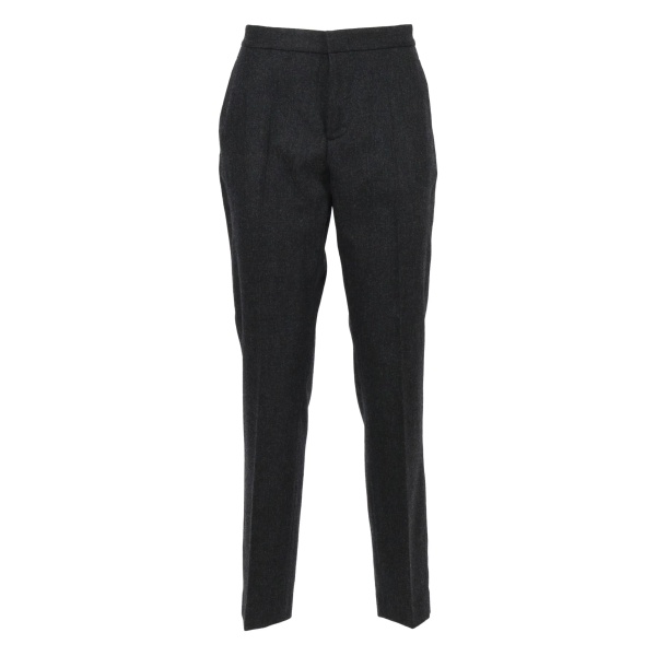 embellished back-pocket trousers