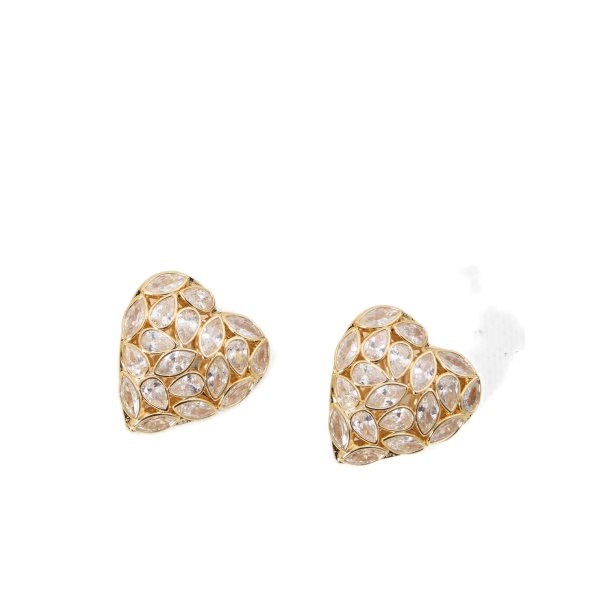 embellished-heart earrings
